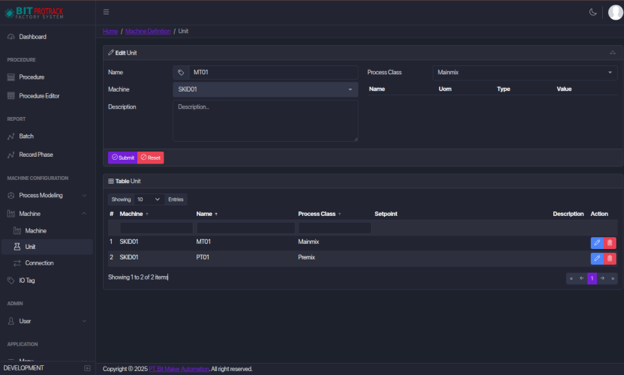 Machine Implementation